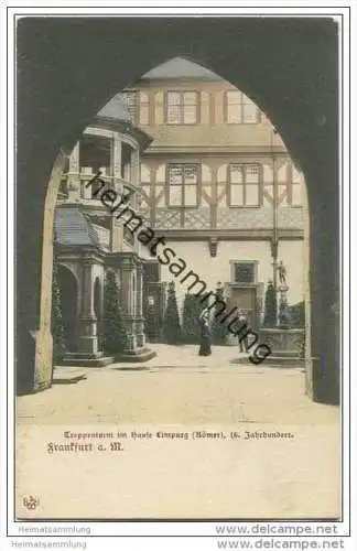 Frankfurt am Main - Treppenturm im Hause Limpurg 1904