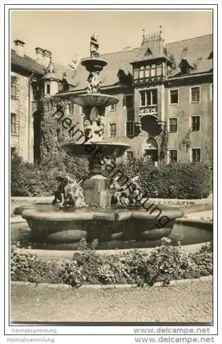 Meiningen - Im Schlosshof - Foto-AK 1961