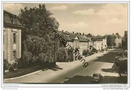 Meiningen - August-Bebel-Strasse - Foto-AK 1961