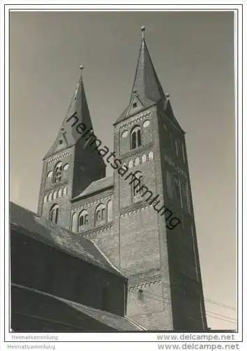 Jerichow - Klosterkirche - Türme von NO - Foto-AK Grossformat 1968