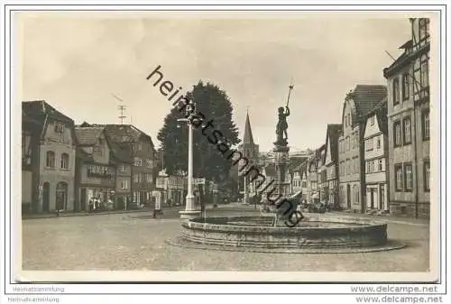 Vacha - Marktplatz - Foto-AK 1950