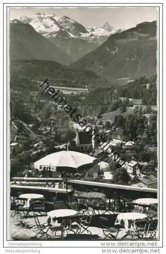 Berchtesgaden - Blick vom Cafe Restaurant Lockstein - Foto-AK