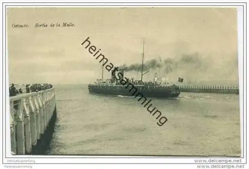 Ostende - Sortie de la Malle - Feldpost