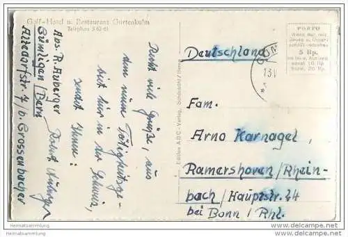 Bern vom Gurten - Foto-AK