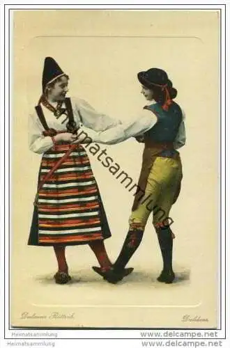 Schweden - Tracht - Dalarne Rättvik - Daldans - kostym ca. 1910