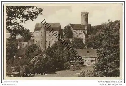 Burg Gnandstein - Foto-AK