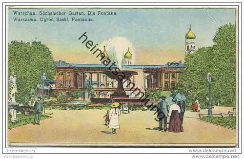 Warschau - Warszawa - Sächsischer Garten - Fontäne