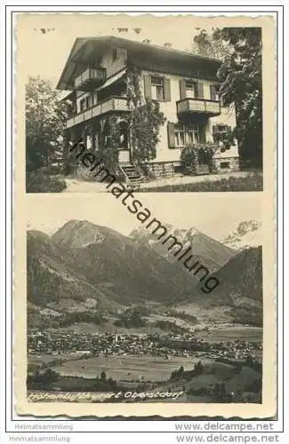 Oberstdorf - Gesamtansicht - einzelnes Haus - Foto-AK