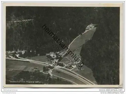 Monbachtal vom Flugzeug aus - Foto-AK Grossformat