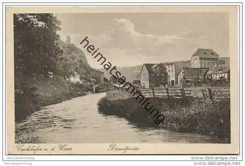 Carlshafen an der Weser - Diemelpartie ca. 1920