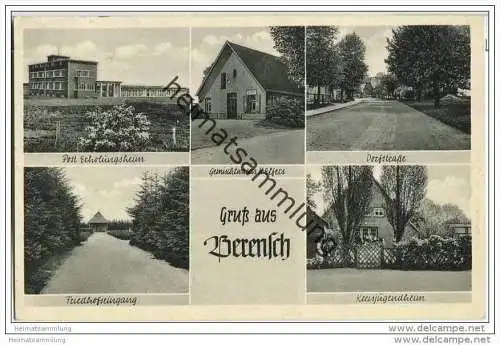 Cuxhaven-Berensch - Dorfstrasse - Gemischtwaren K. Elfers - Kreisjugendheim - Posterholungsheim