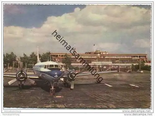 Hamburg-Fuhlsbüttel - Flughafen - AK Grossformat 50er Jahre