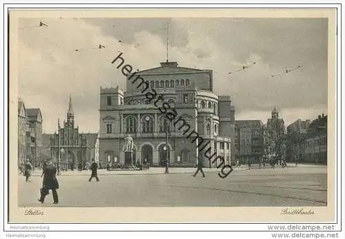 Szczecin - Stettin - Stadttheater - AK 30er Jahre