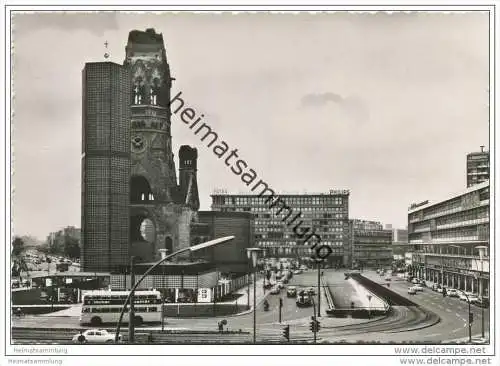 Berlin - Kaiser-Wilhelm-Gedächtniskirche - Foto-AK Grossformat