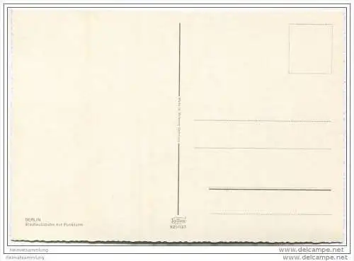 Berlin - Stadtautobahn mit Funkturm - AK Grossformat
