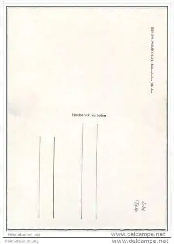 Berlin - Neukölln - Böhmische Kirche - Foto-AK Grossformat