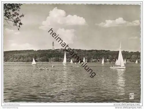 Berlin - Havel mit Grunewaldturm - Foto-AK Grossformat