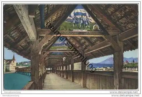 Luzern - Kapellbrücke - Edition Photoglob Zürich 20er Jahre