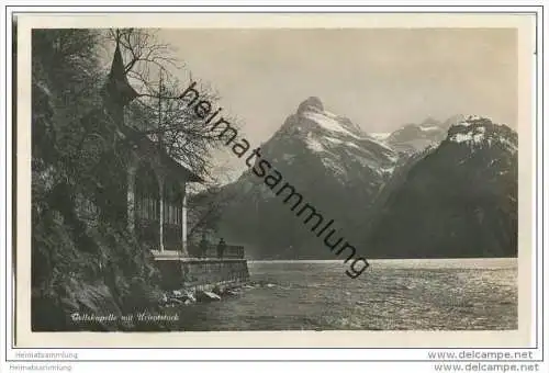 Tellskapelle und Urirotstock - Foto-AK 20er Jahre