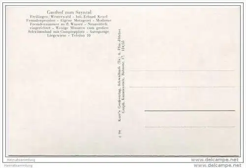 Freilingen - Westerwald - Gasthof zum Sayntal - Inhaber Erhard Kexel