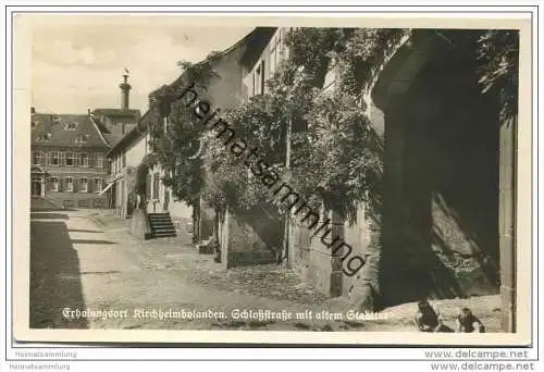 Kirchheimbolanden - Schlossstrasse mit altem Stadttor - Foto-AK