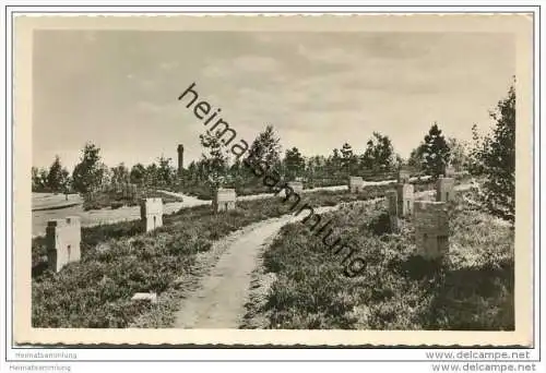 Hürtgenwald - Ehrenfriedhof Hürtgen Kreis Düren - Foto-AK 50er Jahre