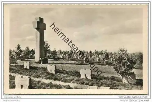 Hürtgenwald - Ehrenfriedhof Hürtgen Kreis Düren - Foto-AK 50er Jahre