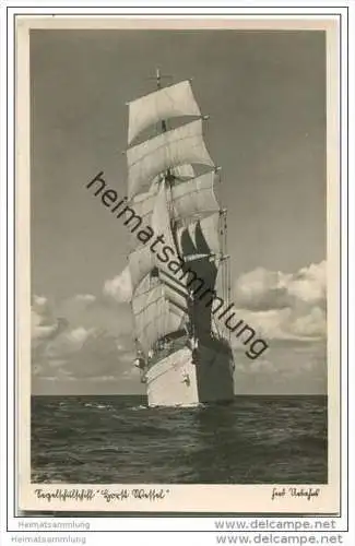 Horst Wessel - Segelschulschiff - Foto-AK 30er Jahre