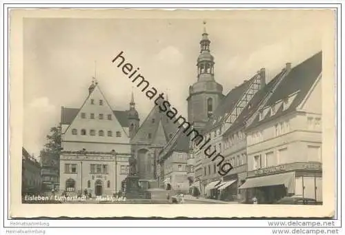 Lutherstadt Eisleben - Marktplatz - Foto-AK