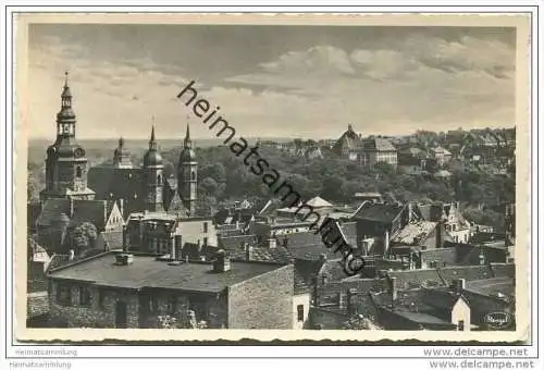 Lutherstadt Eisleben - Dächerpanorama - Foto-AK