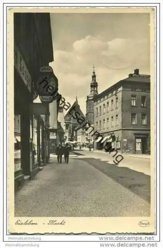 Lutherstadt Eisleben - Markt - Foto-AK
