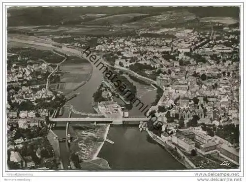 Hameln - Fliegeraufnahme - Luftbild - Foto-AK Grossformat 1959