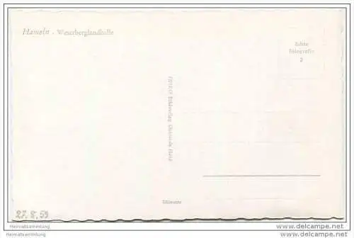 Hameln - Weserberglandhalle - Foto-AK 1959