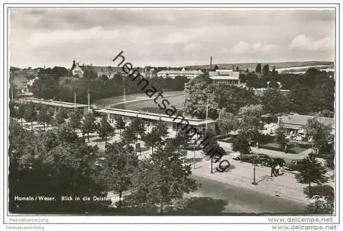 Hameln - Blick in die Deisterallee - Foto-AK 1958