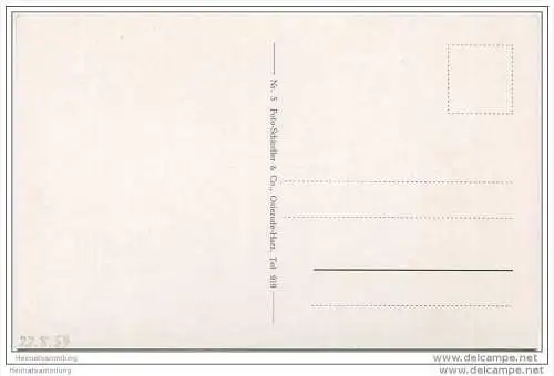 Hameln - Blick auf die Weser - Schwimmbad 1959