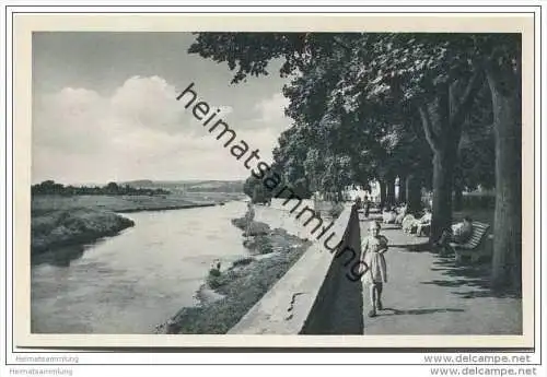 Hameln - Weserpromenade - Foto-AK 1959