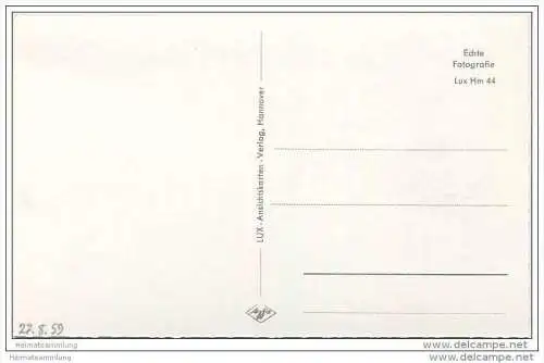 Hameln - Weserpromenade - Foto-AK 1959