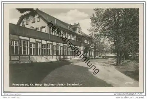 Friedensau - Kreis Burg - Sanatorium - Foto-AK