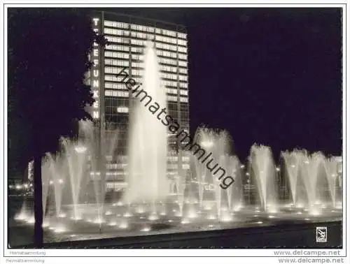 Berlin - Ernst-Reuter Platz bei Nacht - Foto-AK Grossformat