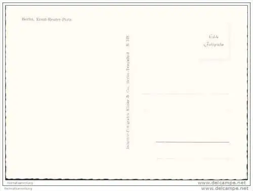Berlin - Ernst-Reuter Platz bei Nacht - Foto-AK Grossformat