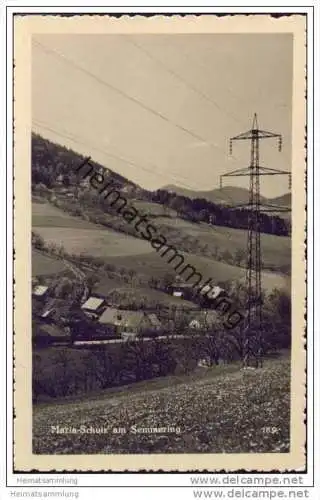 Maria Schutz am Semmering - Foto-AK