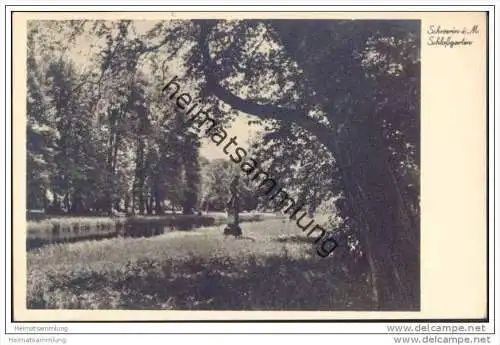 Schwerin - Schlossgarten - Foto-AK