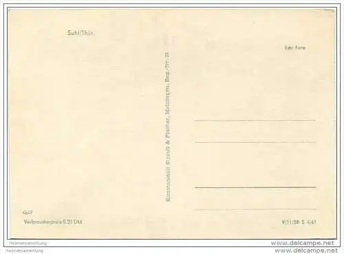 Suhl - Foto-AK Grossformat - Verlag Straub &amp; Fischer Meiningen