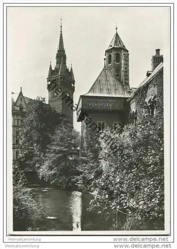 Braunschweig - Burg Dankwarderode und Rathaus - Foto-AK Grossformat