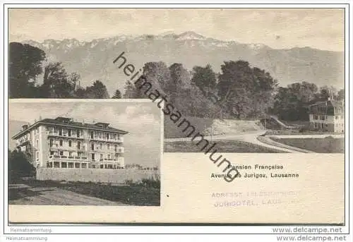 Lausanne - Pension Francaise - Avenue de Jurigoz Lausanne 20er Jahre