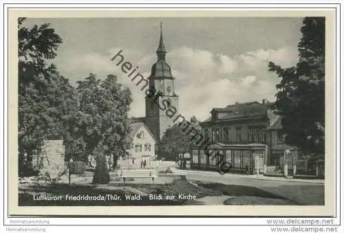 Friedrichroda - Blick zur Kirche