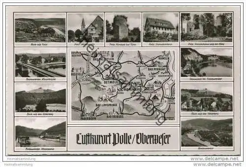 Polle - Foto-AK 50er Jahre