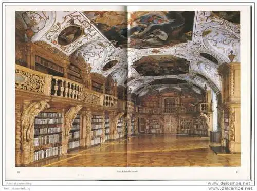 Klosterbibliothek Waldsassen - 20 Seiten mit 17 Abbildungen - Verlag Gebr. Metz Tübingen