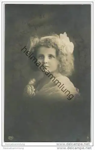 Mädchen Portrait - Foto-AK