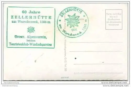 Zellerhütte am Warscheneck - Foto-AK
